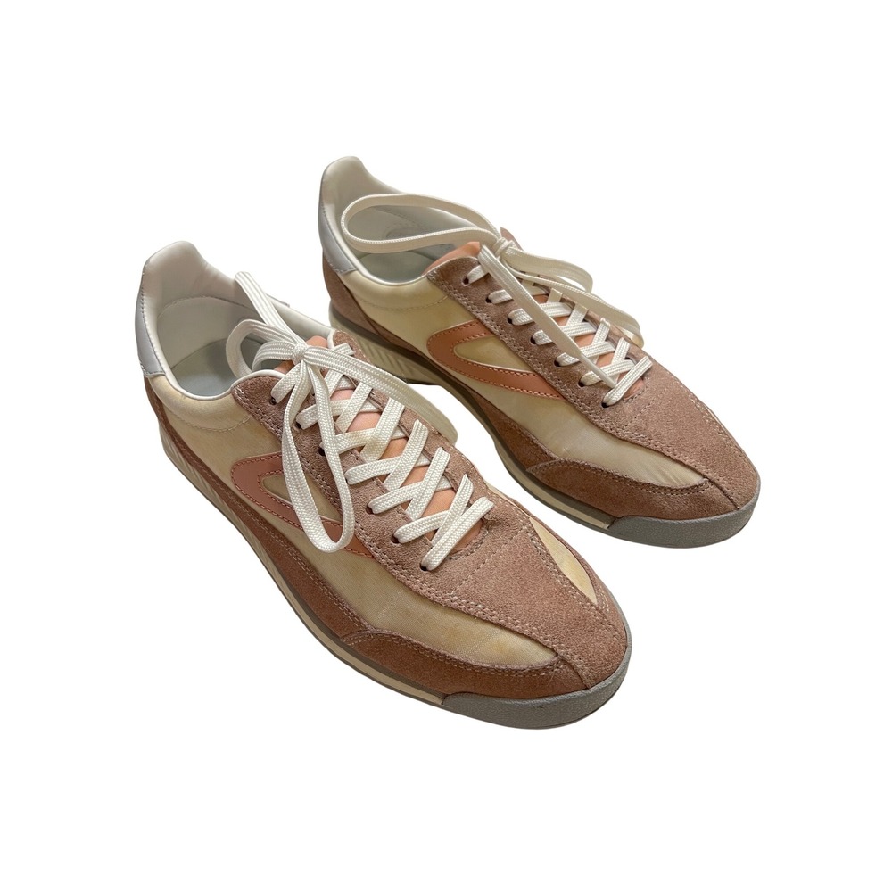 Tretorn‎ Rawlins Sneakers Mauve Cream Pink Classic Retro Suede Low Top Size 7.5